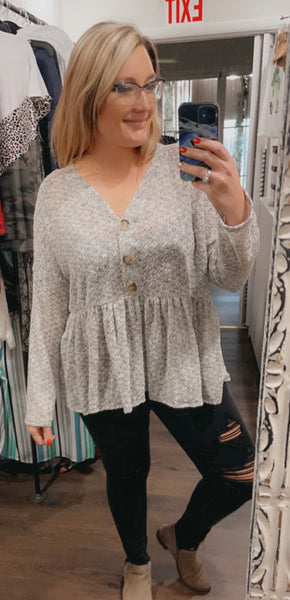 Plus Size Gray Penelope Sweater