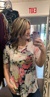 Plus size Floral Tee